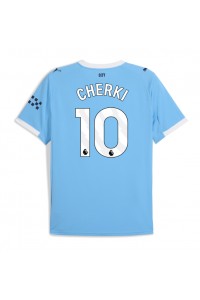 Manchester City Rayan Cherki #10 Jalkapallovaatteet Kotipaita 2025-26 Lyhythihainen